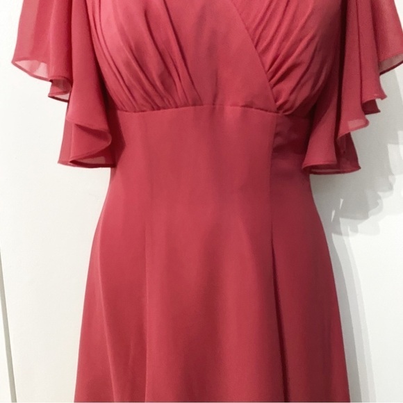 JJs House Elegant Midi Dress in Raspberry Pink - Picture 7 of 14